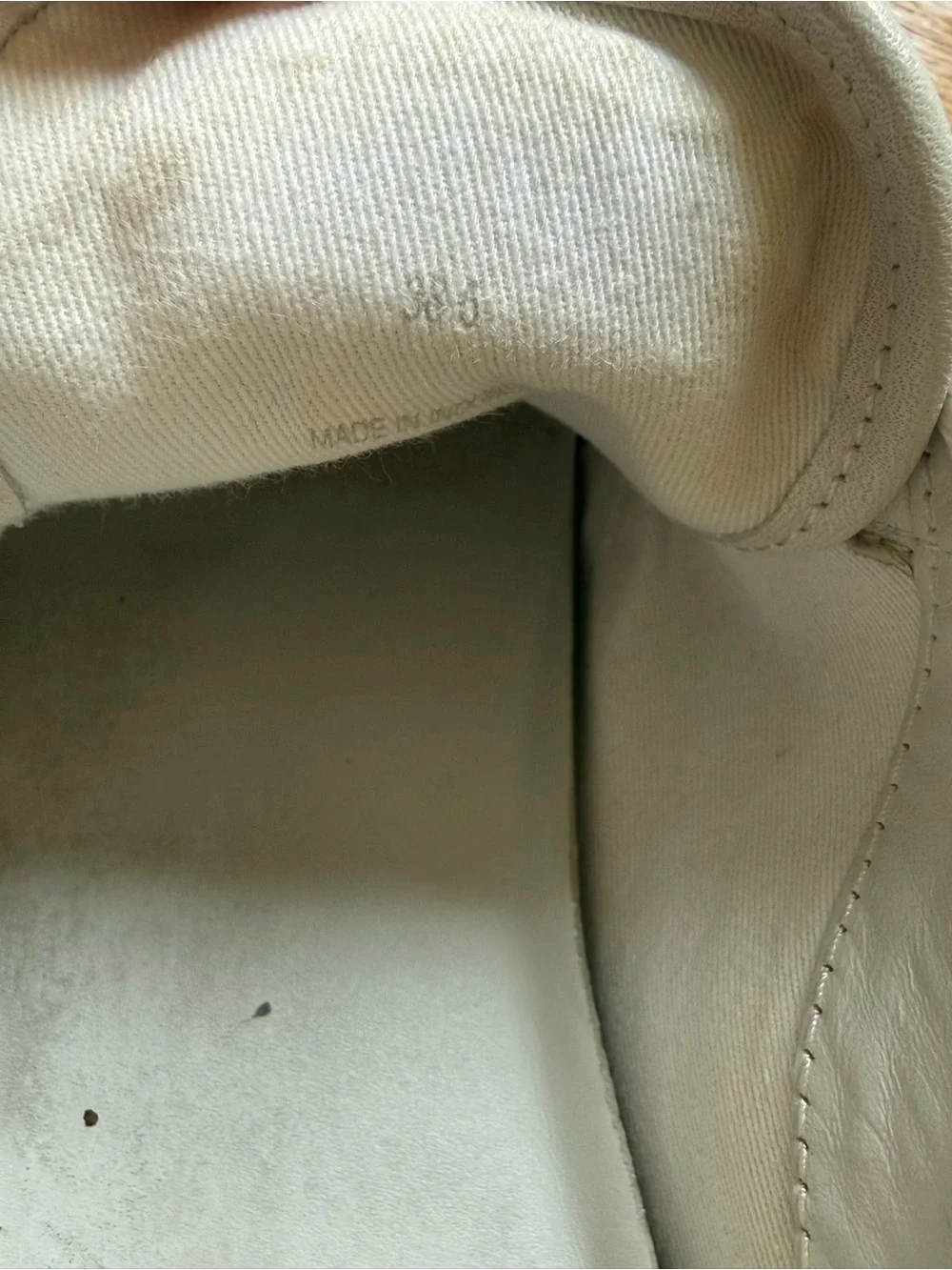 Rag & Bone Women’s White Leather Sneakers With Suede Trim, Size 8.5